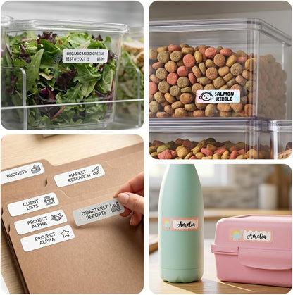 Phomemo Label Maker, Bluetooth Mini Portable Label Printer for Home School | Small Label Maker Machine with Tape, Lightweight Rich Templates Fonts Icons for Home, School Classroom Name Label, Office